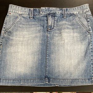 Tommy Hilfiger Blue Denim Mini Skirt